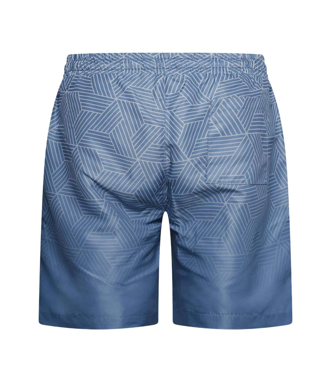 Short De Bain Motif/style Géométrique Layotta Homme Bleu Marine Crosshatch-2