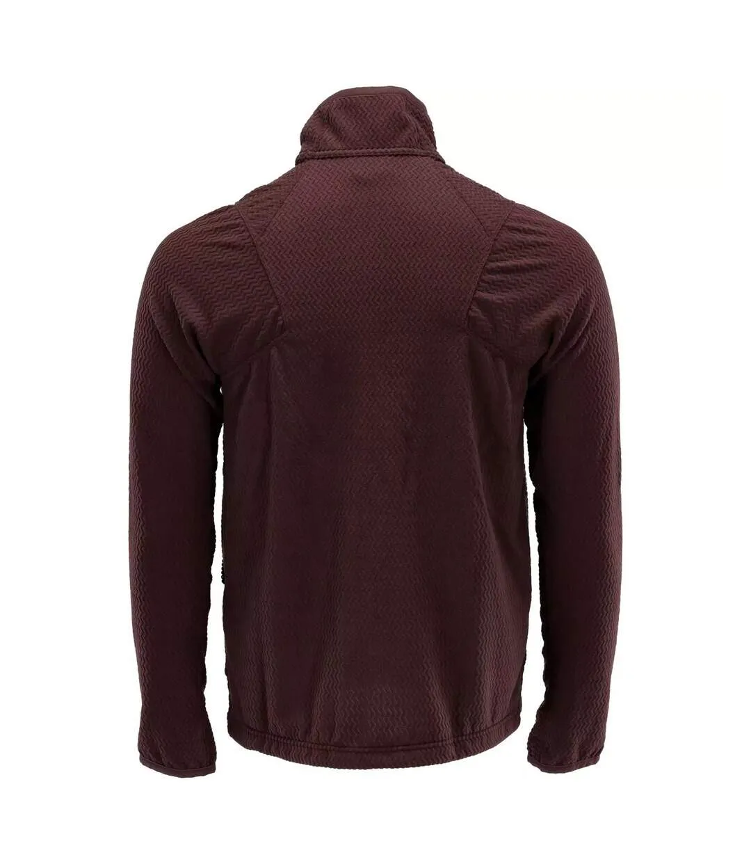 Mens Customised Patterned Fleece Jacket Bordeaux Mascot-2