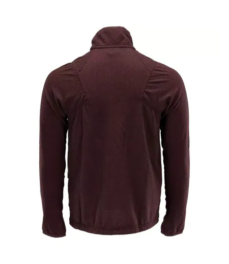 Mens Customised Patterned Fleece Jacket Bordeaux Mascot