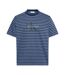Mens Jeans Stripes Rib Knit T-shirt Dark Denim Calvin Klein-2