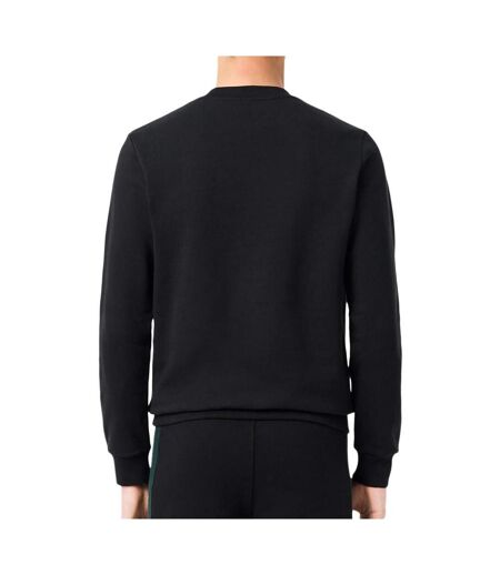 Sweat noir/vert homme lacoste sh5498 - l