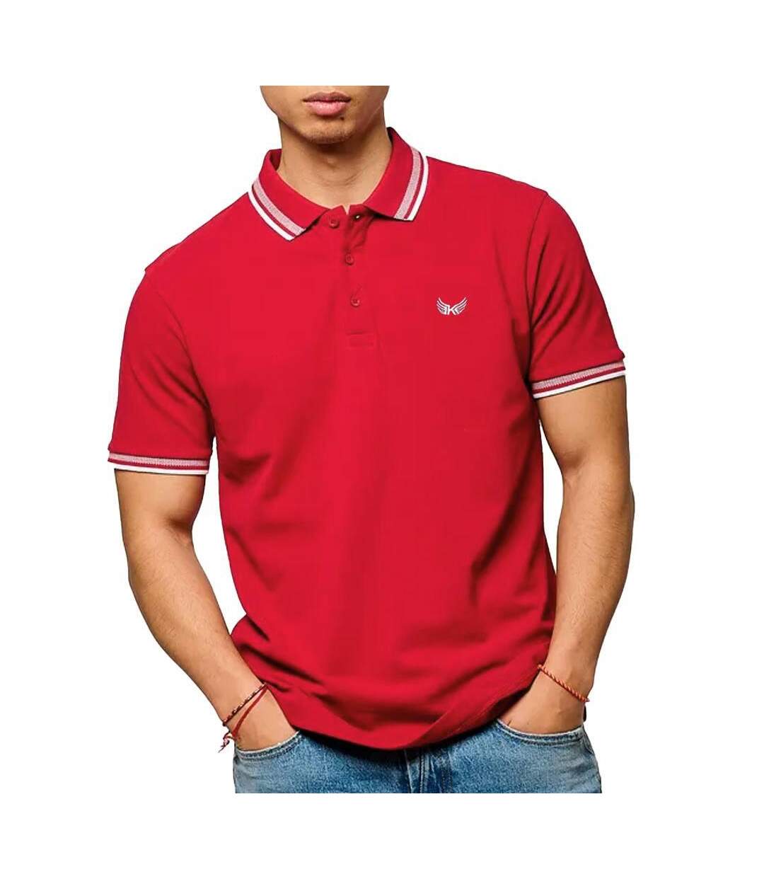 Polo rouge homme kaporal marod-1