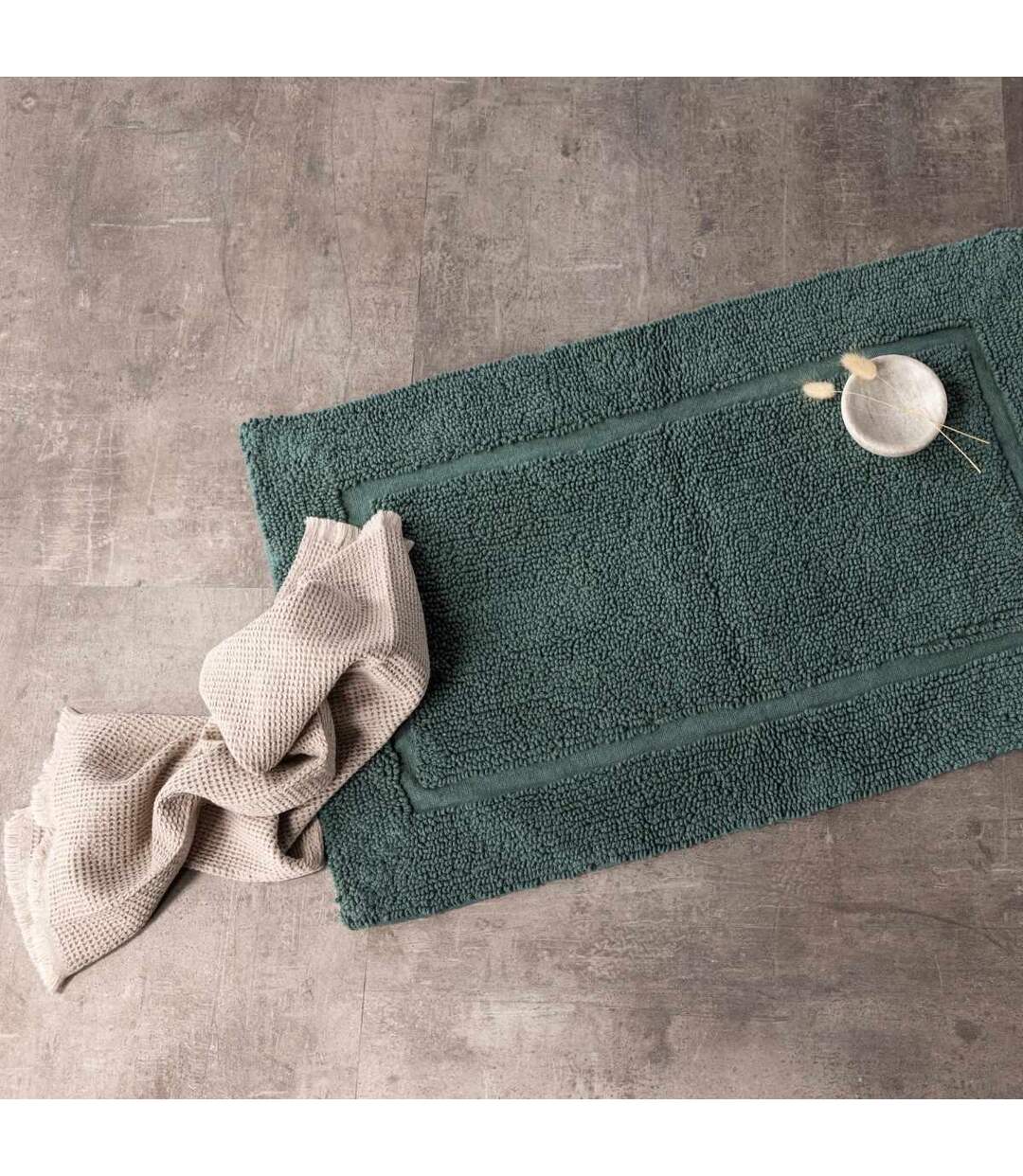 Tapis de Salle de Bain William 50x80cm Vert-3