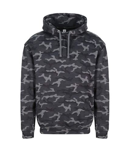 Sweat-shirt à capuche camo homme - JH014 - noir camouflage