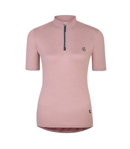 Dare 2B Womens/Ladies Pedal Through It Marl Lightweight Jersey (Dusky Rose) - UTRG6994