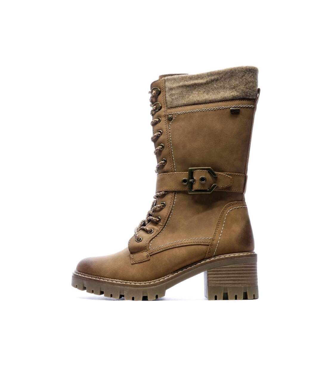 Bottes camel femme relife jorbran-1