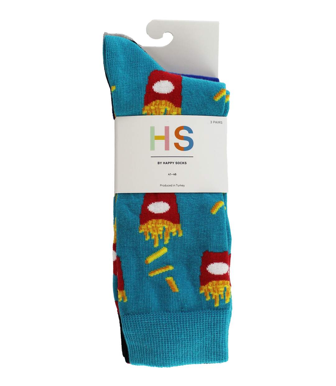 3 Pack Burger & Fries Dress Socks-2