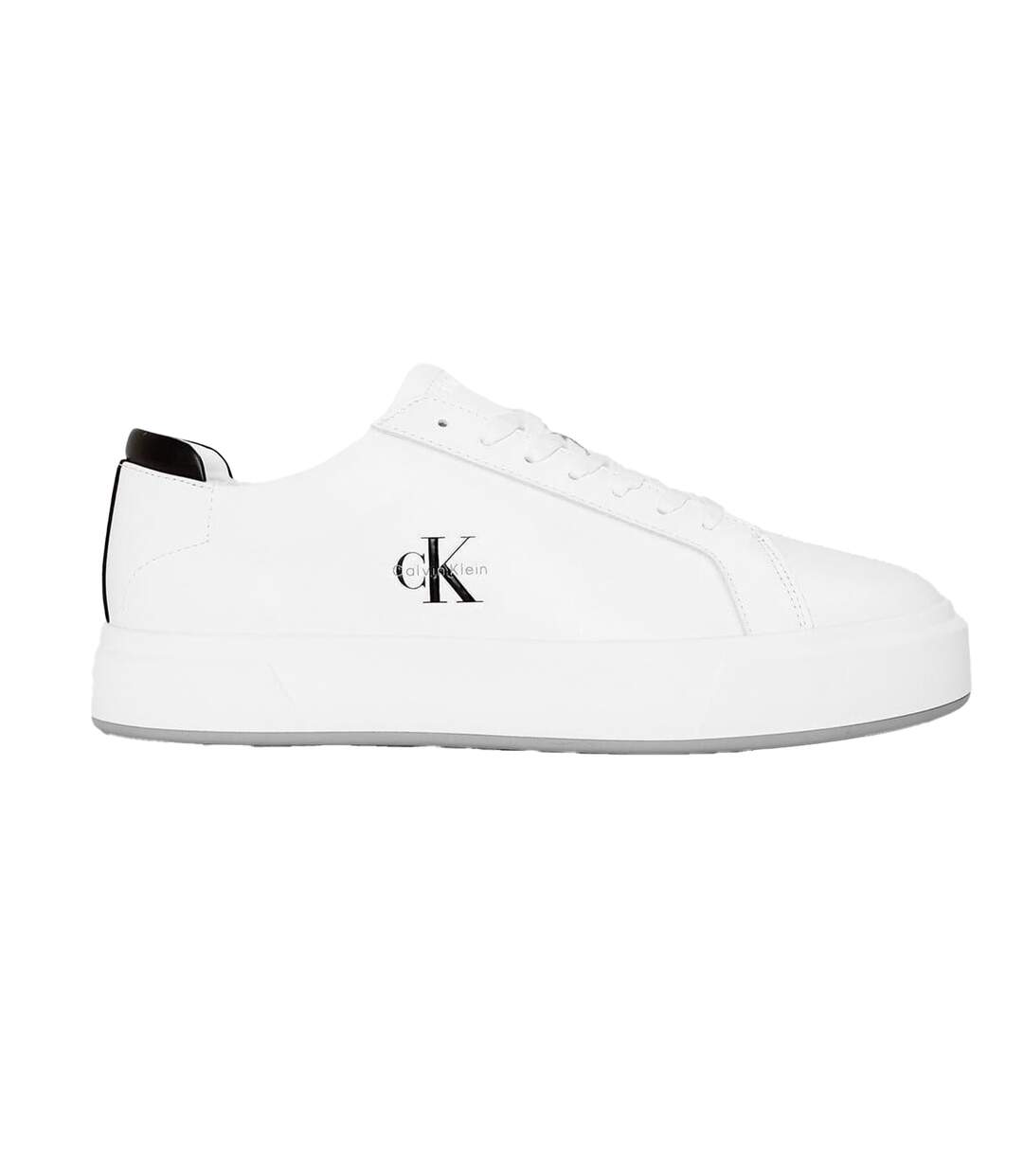 Tennis Motif/style Logo Basket Homme Blanc Noir Calvin Klein-1
