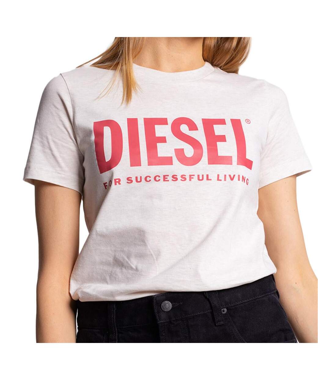 T-shirt Blanc Femme Diesel Sily - L