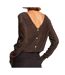 Pull Marron Brillant Femme Morgan Morika - S