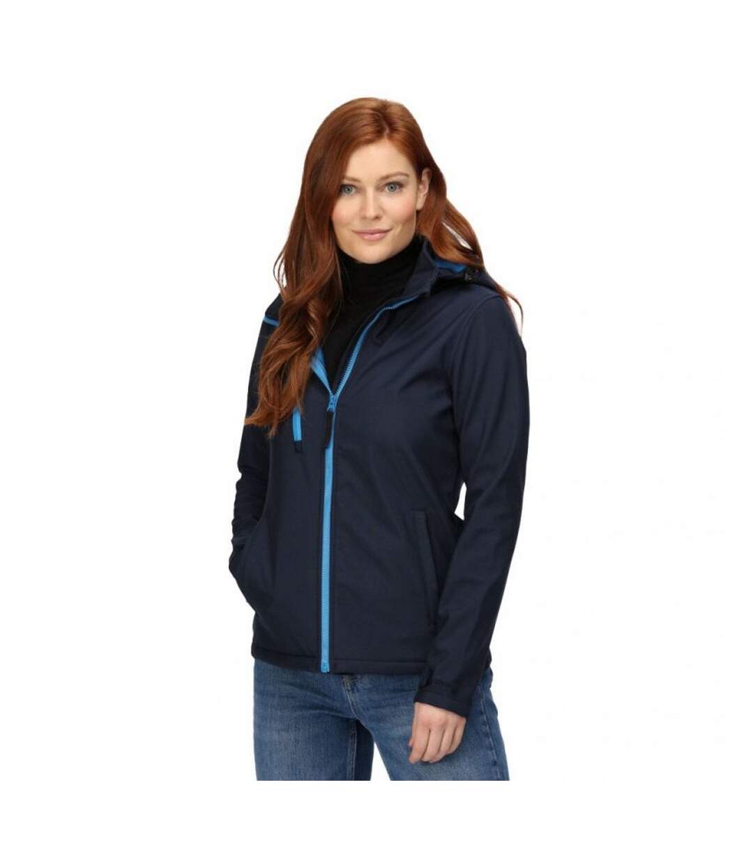 Veste softshell venturer femme bleu marine / bleu Regatta