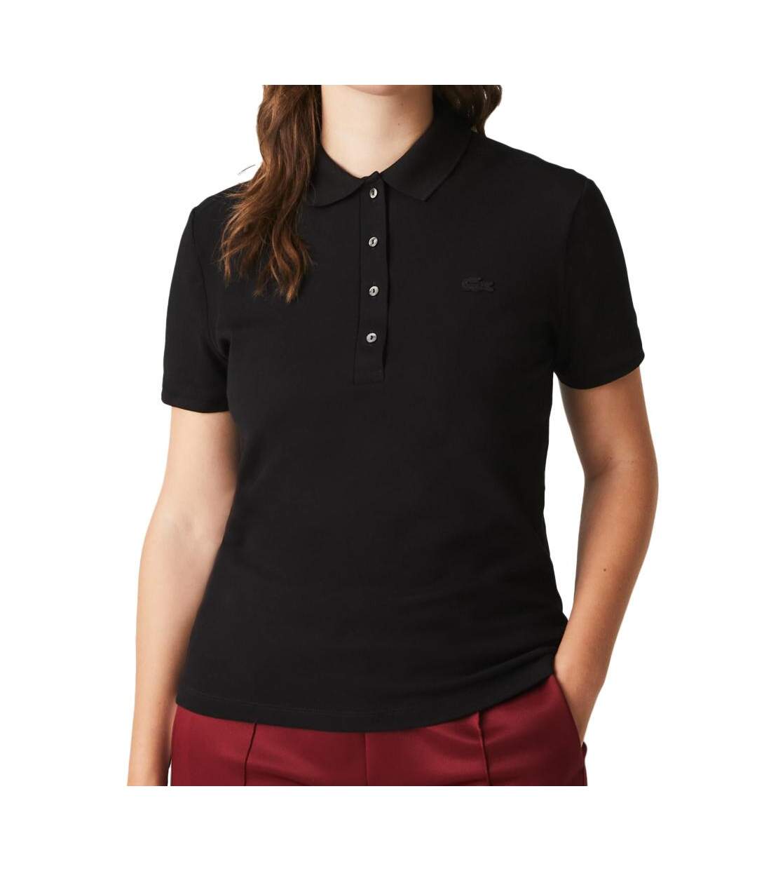 Polo Noir Femme Lacoste PF5462 - 34-1