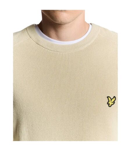 Pull Manches Raglan Homme Gris Taupe Lyle & Scott
