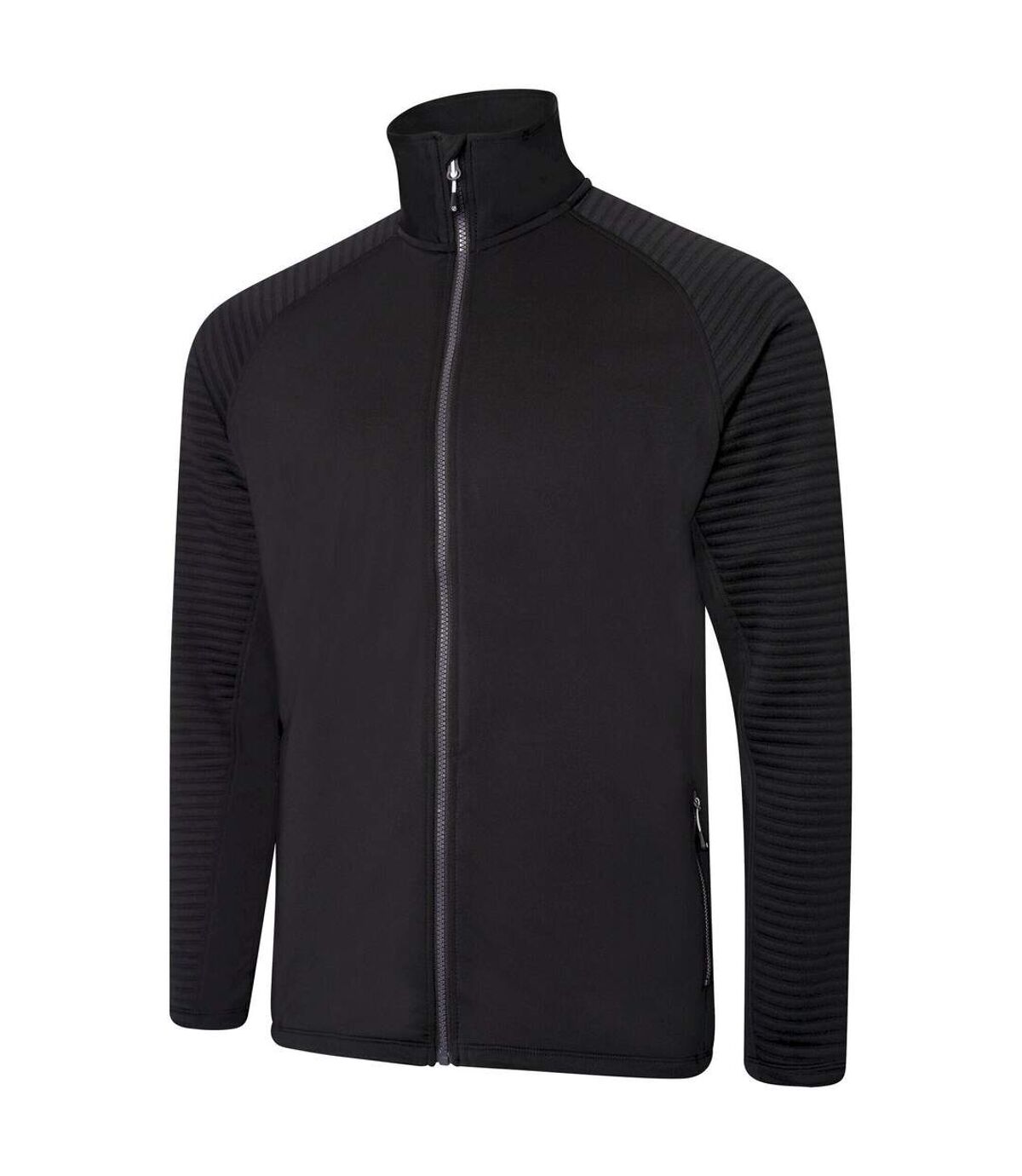 Dare 2B Mens Core Stretch Full Zip Thermal Top (Black/Black)