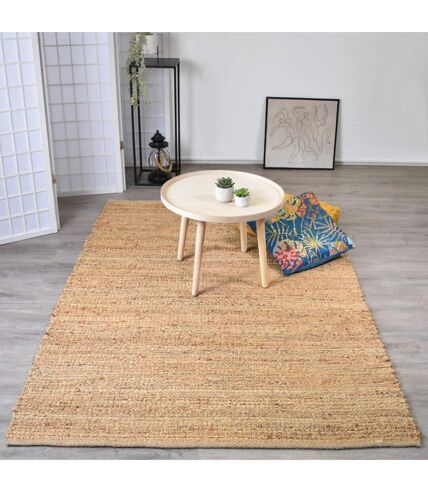 Tapis en jute fait à la main motif uni NATURE 1