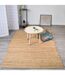 Tapis en jute fait à la main motif uni NATURE 1