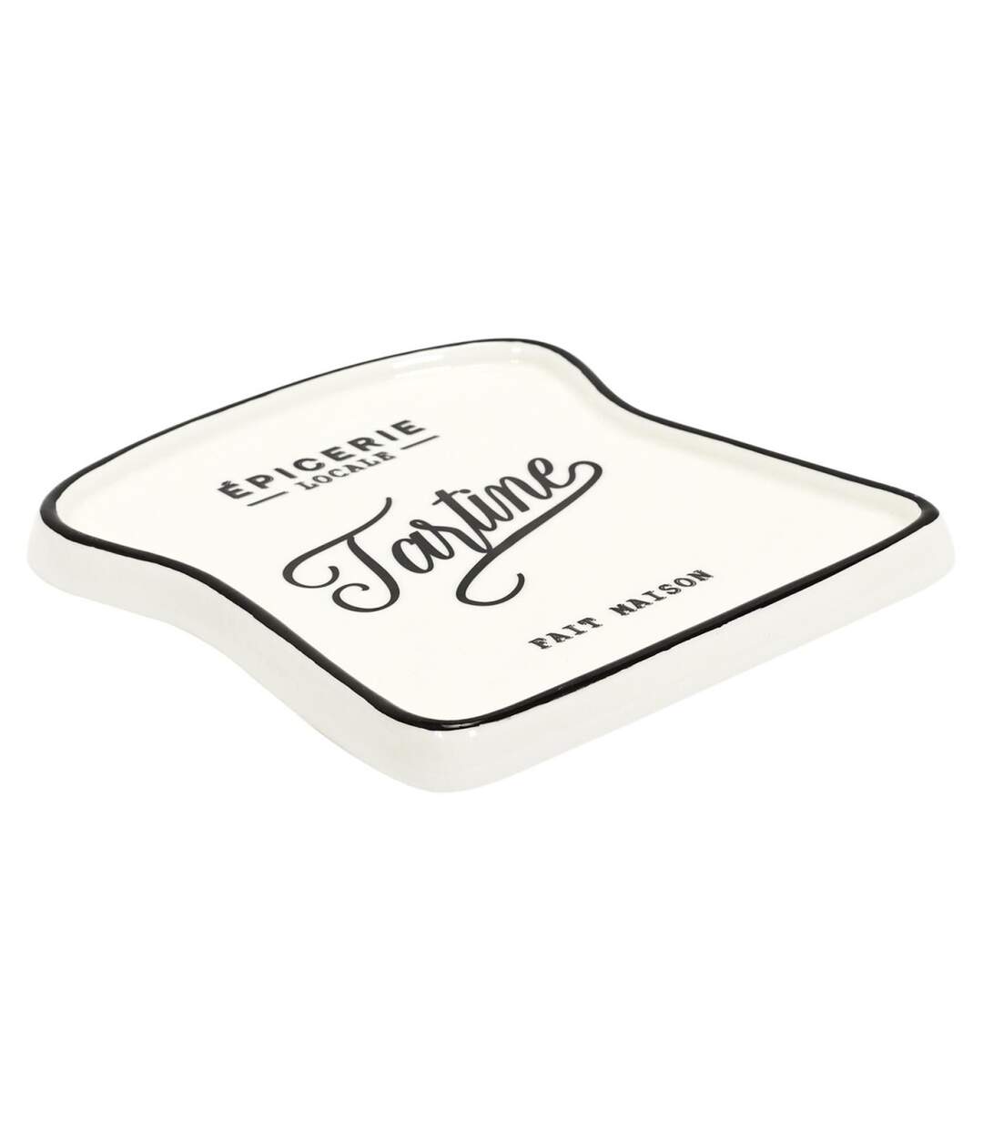 Lot de 6 Assiettes pour Toast Brooklyn 17cm Blanc-2