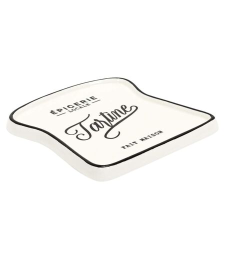 Lot de 6 Assiettes pour Toast Brooklyn 17cm Blanc