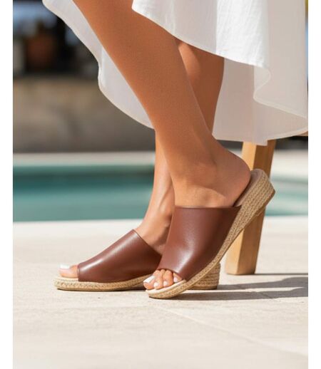 Isotoner Mules femme à talon 3 cm bandeau