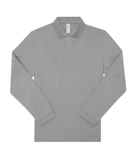 Polo Manches Longues My Homme Gris B&C