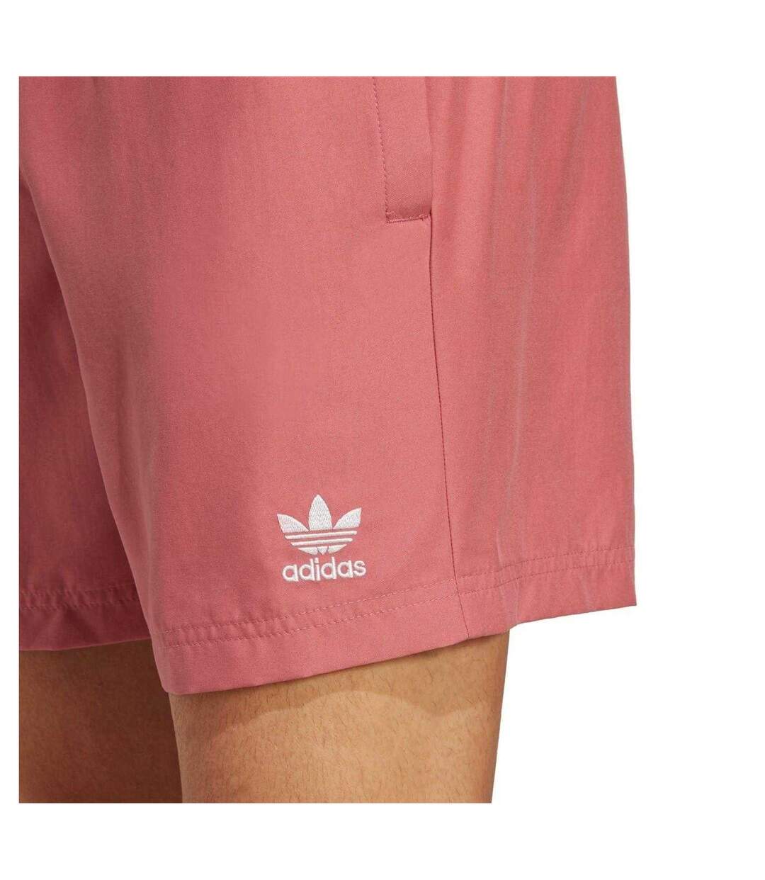 Mens Solid Swim Shorts Pink Adidas-4
