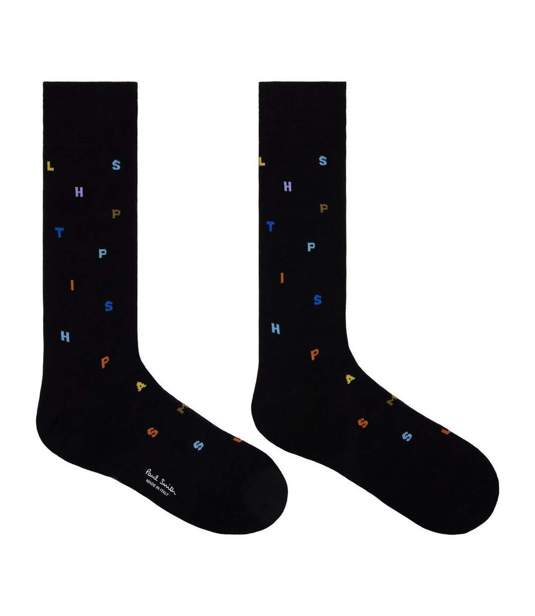 Chaussettes Motif/style Lettrage Homme Noir Paul Smith-1