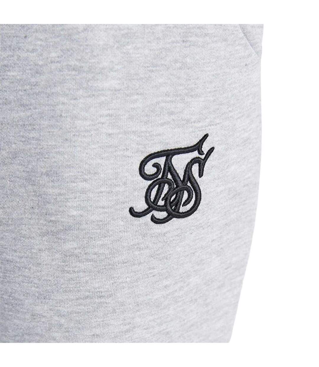T-shirt Court Motif/style Logo Femme Gris Chiné SikSilk-3