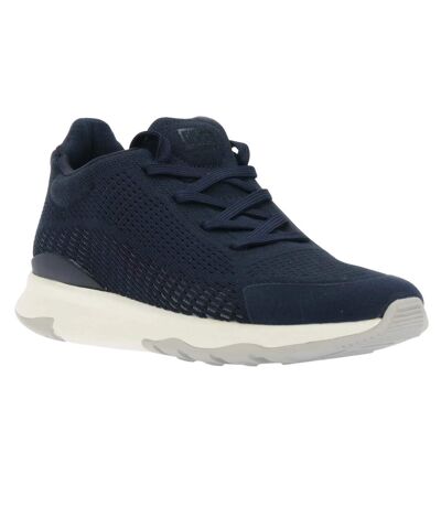 Womens/ladies Vitamin Ffx Knitted Trainers Navy Fit Flop
