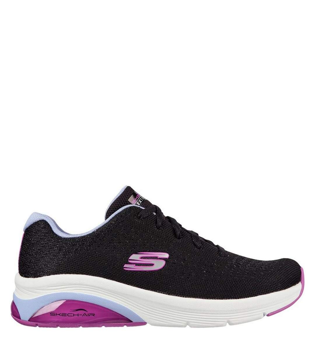 Skechers Womens/Ladies Skech-Air Extreme 2.0 Classic Vibe Sneakers (Black/Lavender) - UTFS8583