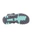Womens/ladies Stanton Sandals Grey Turquoise Cotswold-4