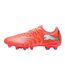 Womens/ladies Future 9 Play Firm Ground Football Boots Red Silver Puma-2