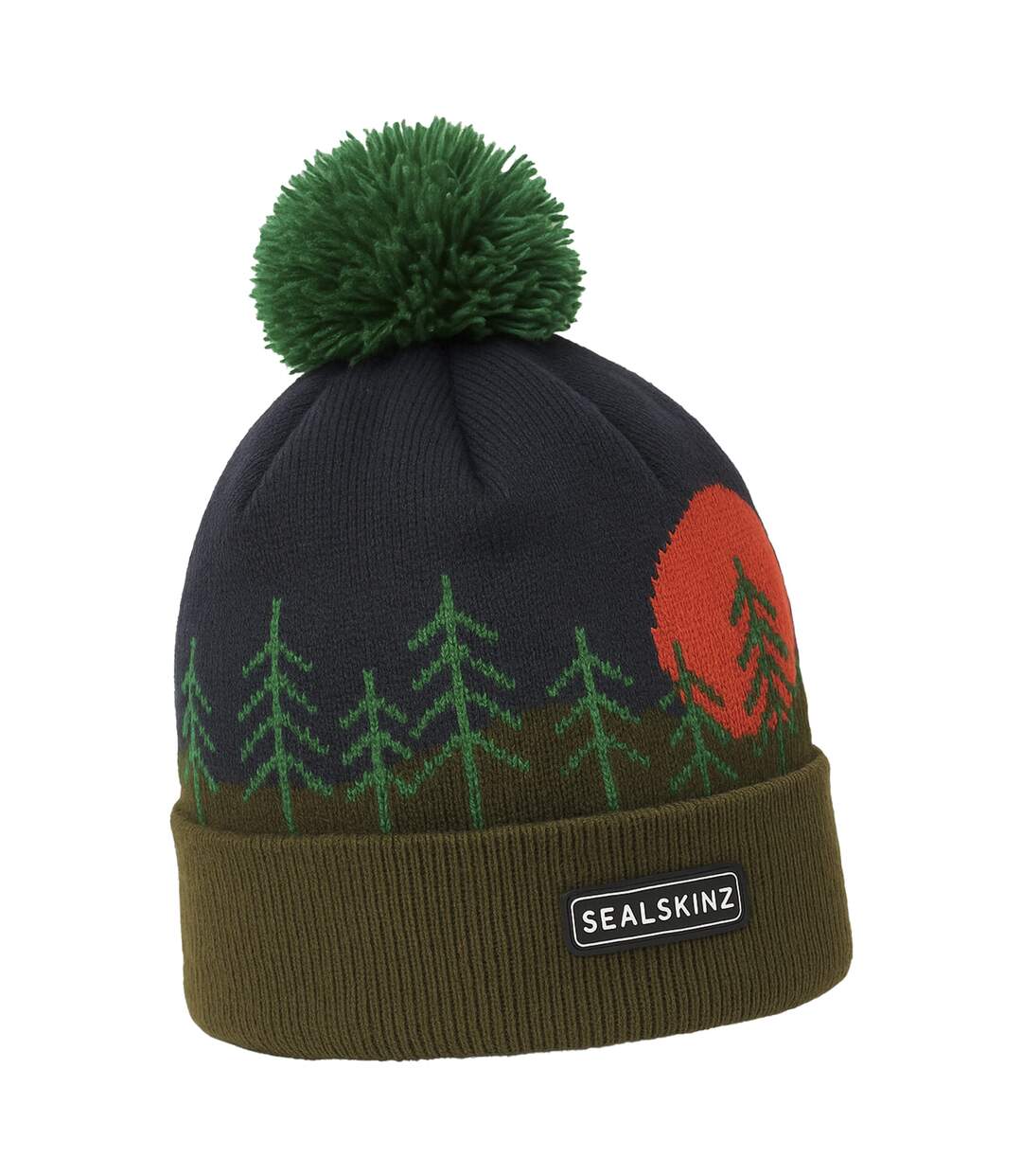 Waterproof Cold Weather Scenic Bobble Hat for Men and Women-1