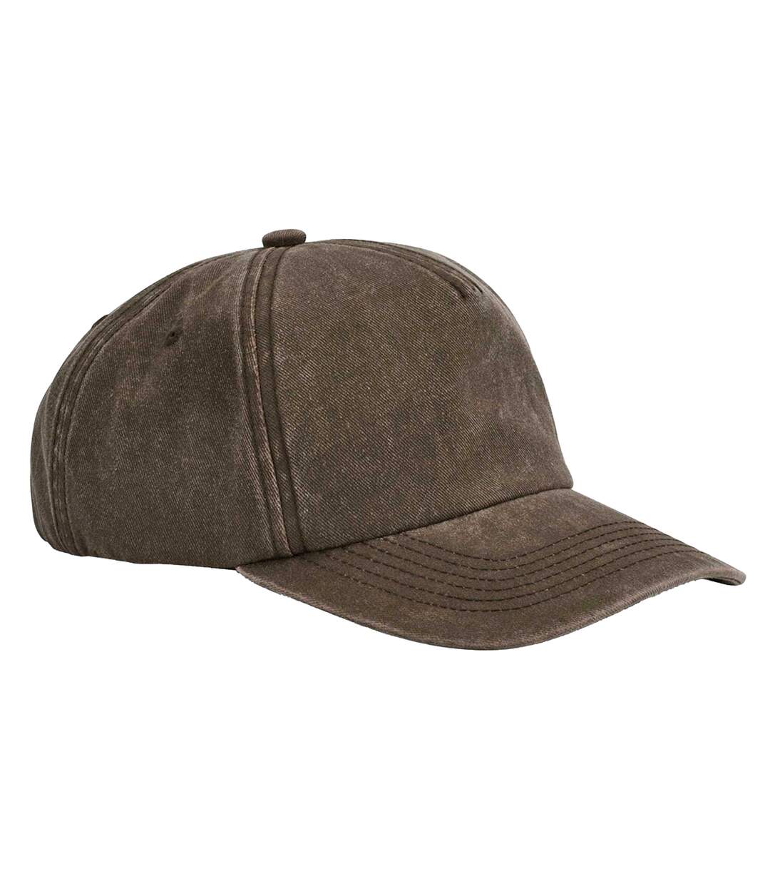 Casquette De Baseball Motif/style Rétro Relaxed Vieux Marron Beechfield-1