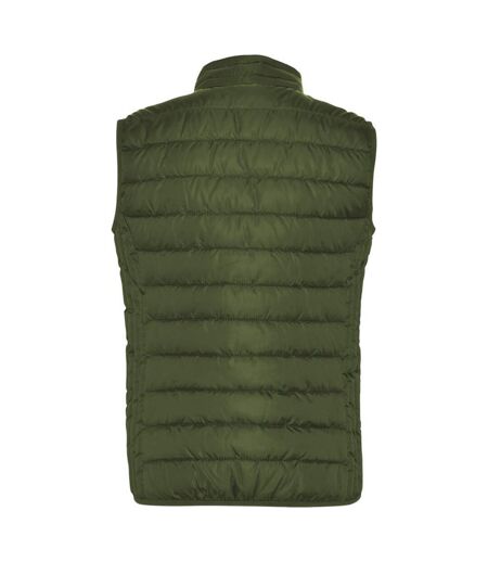 Womens/ladies Oslo Insulated Body Warmer Military Green Roly