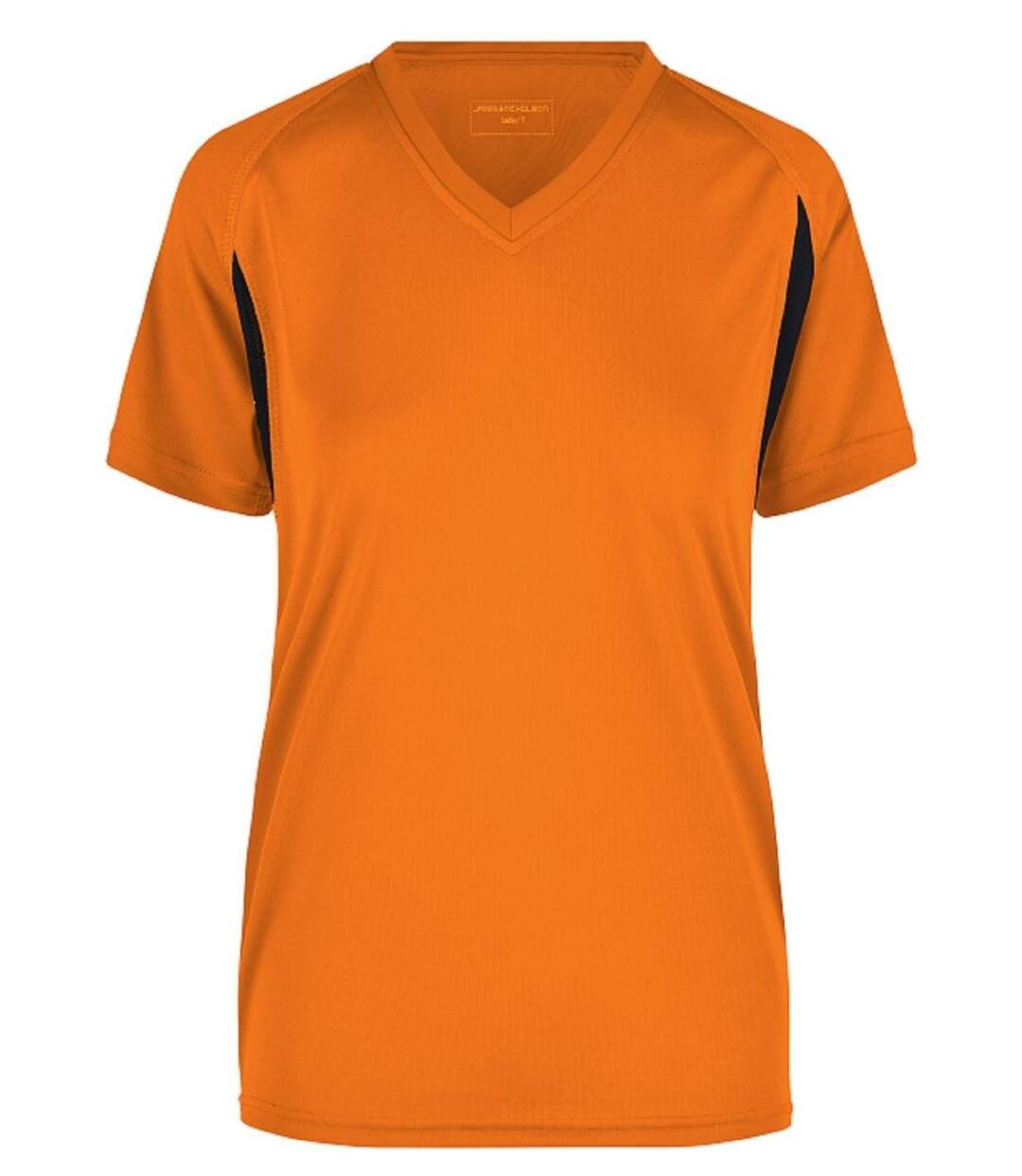 t-shirt running respirant JN316 - orange - FEMME-1