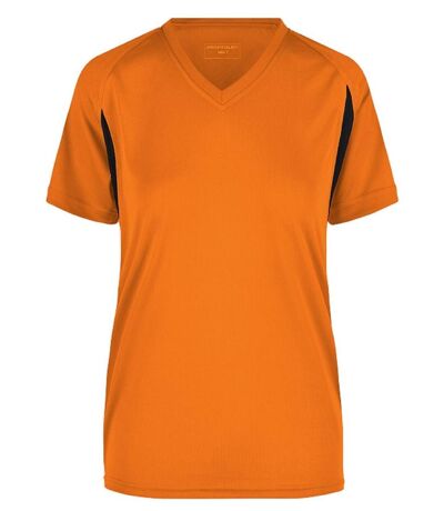 t-shirt running respirant JN316 - orange - FEMME