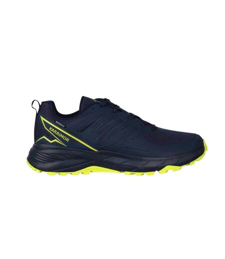 Baskets Caracal Homme Bleu Marine Jaune Fluo Karrimor