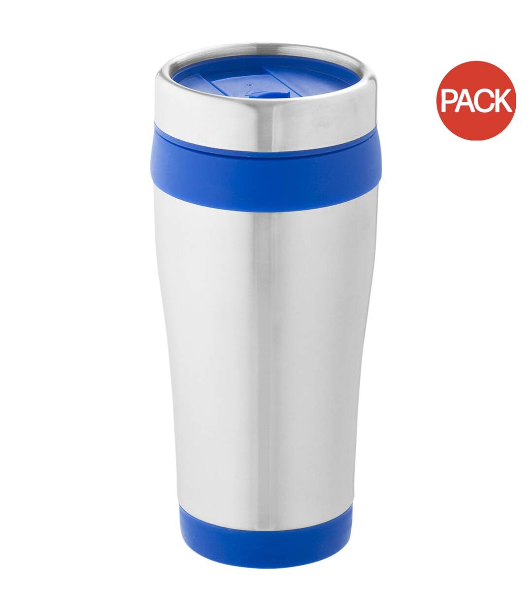 Pack of 2  Elwood insulated tumbler  17.6 x 8.3 cm silver/blue Bullet