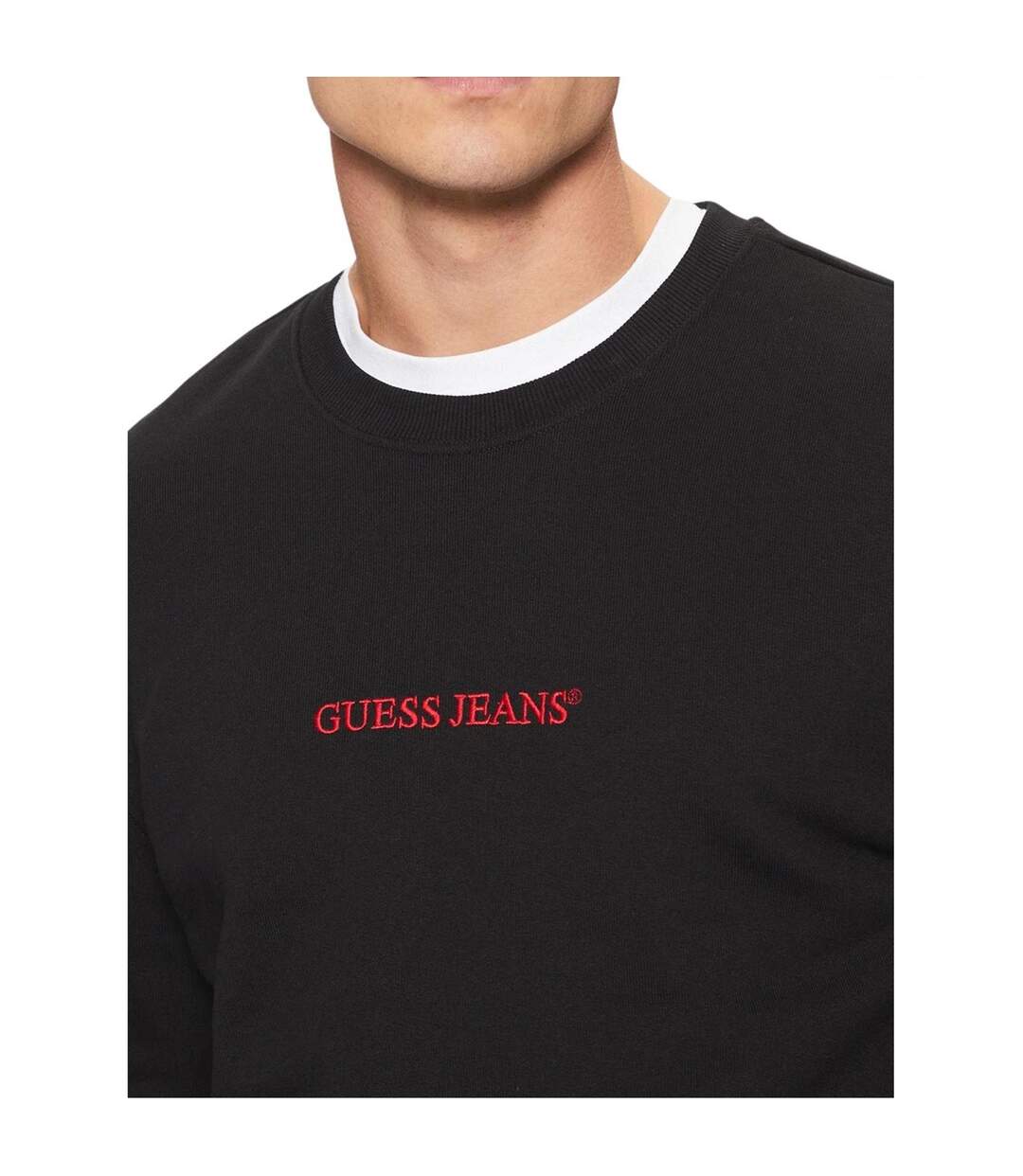 Sweat Motif/style Uni Homme Noir Guess-4