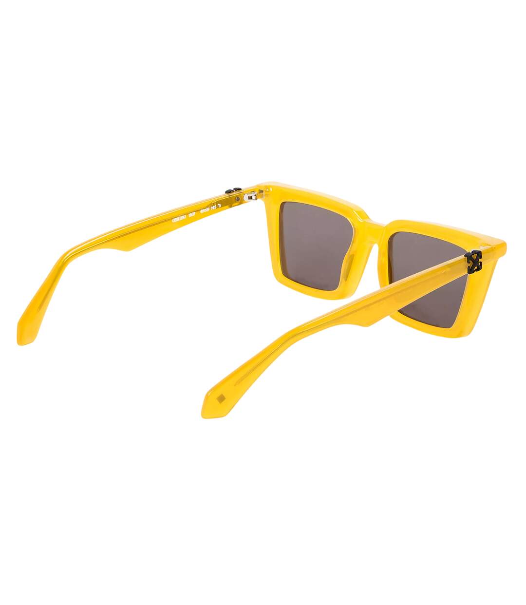 Lunettes De Soleil Motif/style Carré Dalton Femme Taille Unique Jaune Gris Off White-2