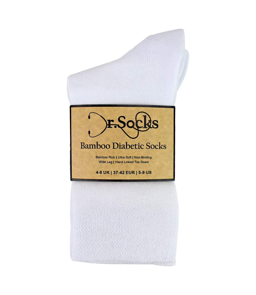 Dr. Socks - Lot de 4 Chaussettes Diabétiques Femme Bambou-1