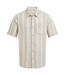 Mens Argino Stripe Short-sleeved Shirt Lichen Green Craghoppers-2