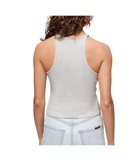Débardeur gris femme superdry essential logo racer - l/xl