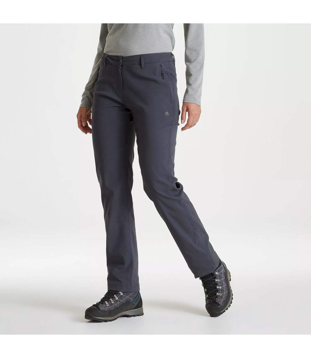 Pantalon De Randonnée Kiwi Pro Femme Gris Foncé Craghoppers-1