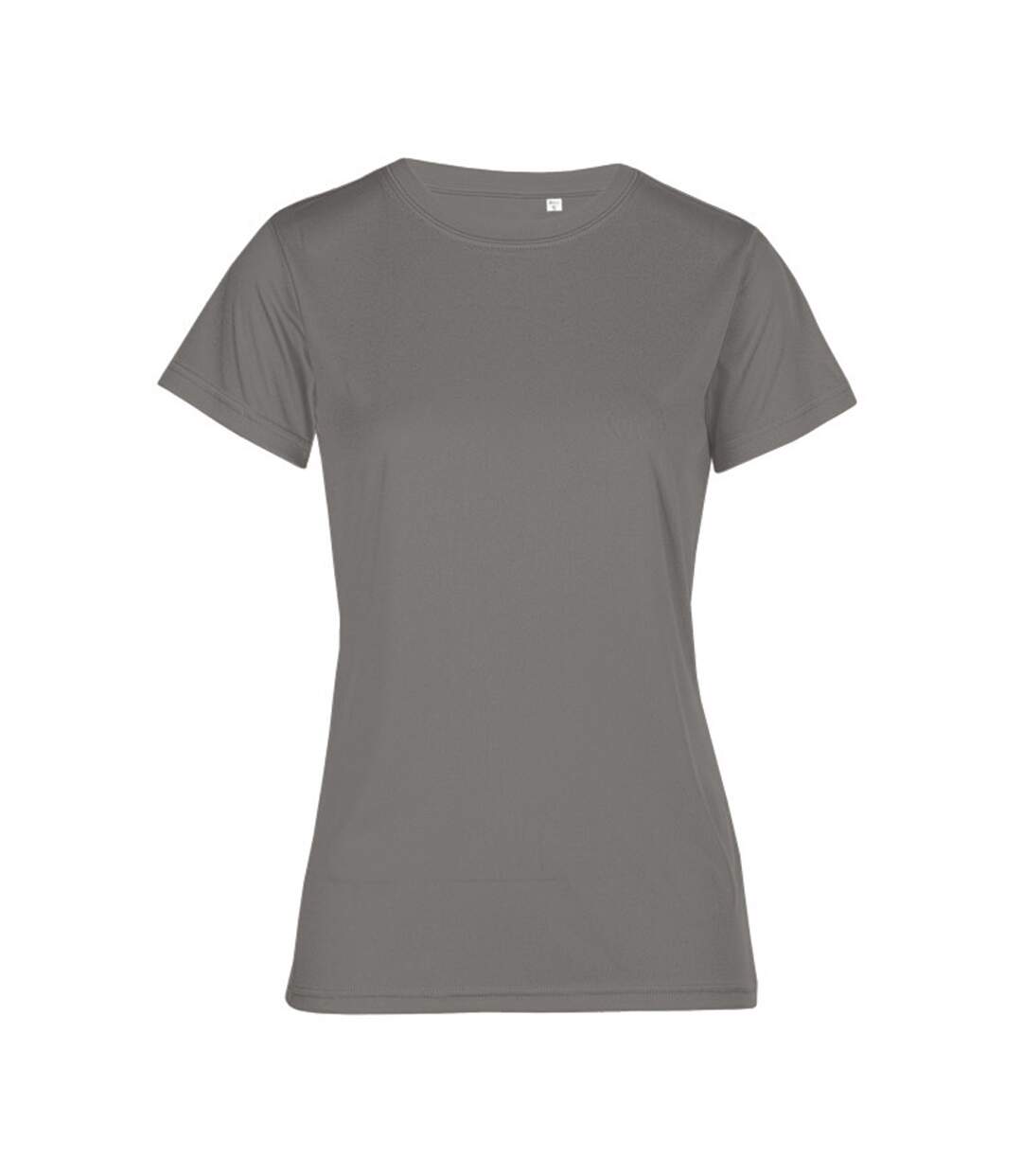 T-shirt Femme Gris Clair Uni Promodoro-1