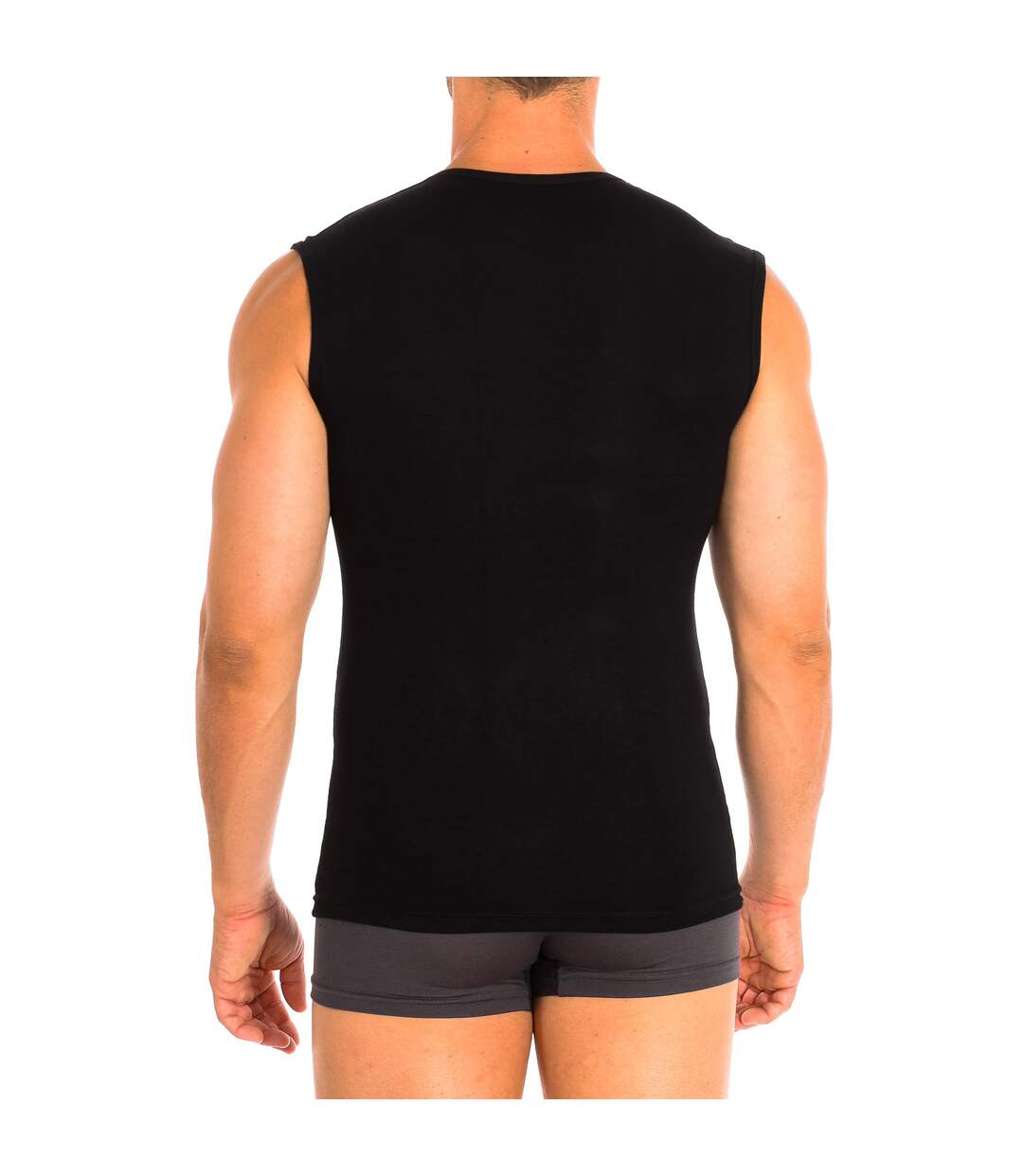 Bamboo Sleeveless Round Neck Undershirt 601 Men-3