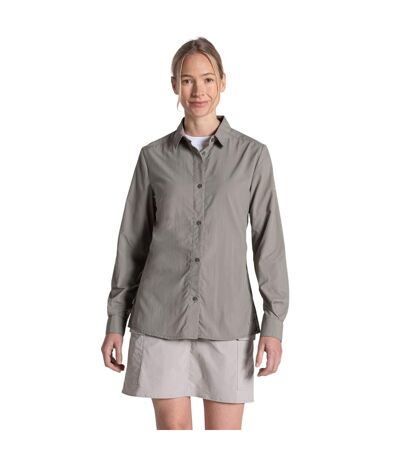 Chemisier Manches Longues Alma Femme Kaki Clair Craghoppers