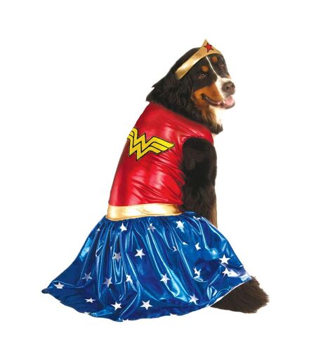 DC Comics - Costume pour chiens (Rouge / Doré / Bleu) (2XL) - UTBN5059