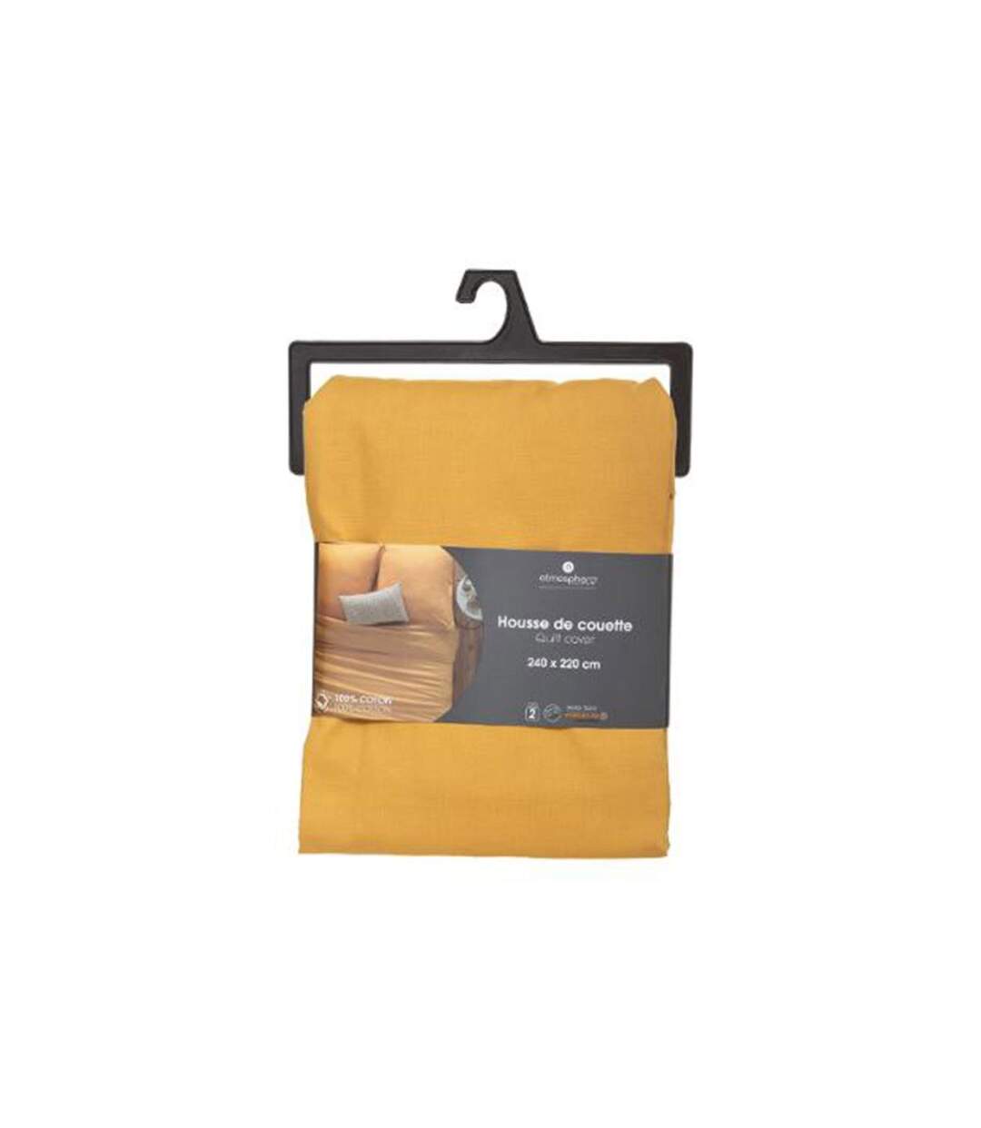 Housse de Couette Intérieur 240x220cm Ocre-3