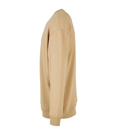 Mens Crew Neck Plain Sweatshirt Union Beige Build Your Brand